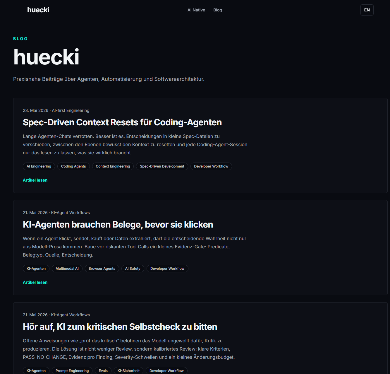Automated AI Blog OS visual run